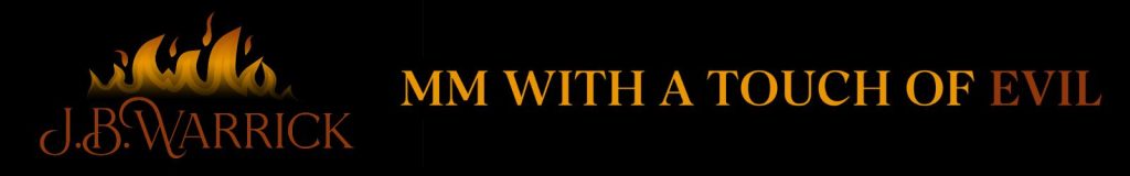 Website header image for J.B. Warrick. "MM with a touch of evil."